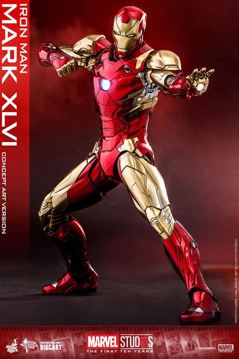 EXCLUSIVE Hot Toys Concept Art Iron Man Mark 46 Die-Cast Up for Order ...