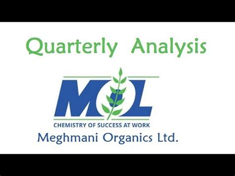 MEGHMANI ORGANICS LTD MULTIBAGGER QUARTERLY ANALYSIS - YouTube