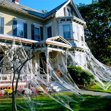 Buy 1200 sqft Spider Webs Halloween Decorations Outdoor, Halloween Spider Web Decoration with 60 ...