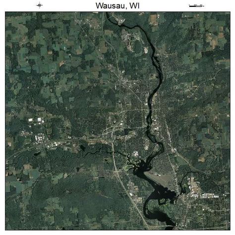 Aerial Photography Map of Wausau, WI Wisconsin