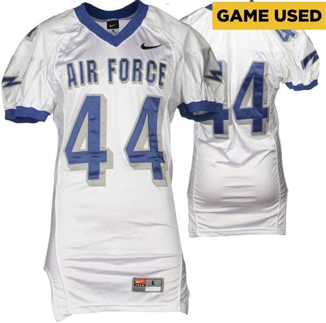 Air Force Falcons Game-Used #44 White Jersey 2002-06 Seasons- Sz - L - Fanatics | Football ...