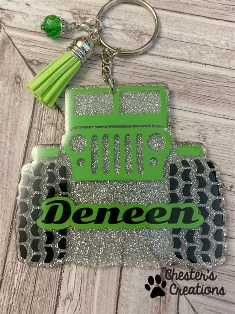 Personalized Jeep Key Chain Off Road Vehicle Keychain | Etsy