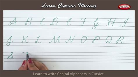 Alphabet In Cursive Capital : Cursive letters have joins, parts of the character that links them ...