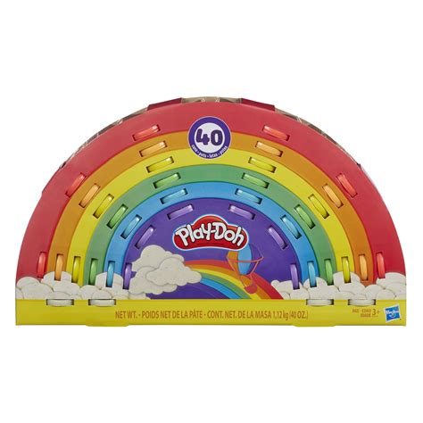 Play-Doh Ultimate Rainbow 40 Pack, Sparkle, Tools, (40 Ounces Compound Total) - Walmart.com