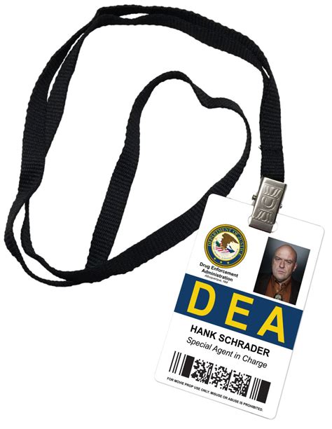 Hank Schrader DEA Novelty ID Badge Prop Costume Breaking Bad - Etsy