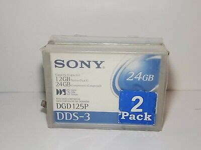 Sony DDS-3 DGD125P 24GB 4mm Data Cartridges Factory New Sealed NIP two tapes | eBay