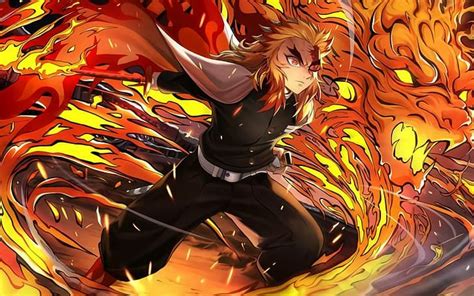 rengoku kyoujurou, Kimetsu no Yaiba HD wallpaper | Demon hunter, Slayer ...