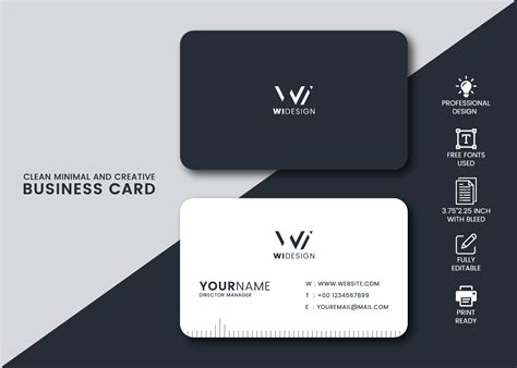 Minimalist business card design for $5 - SEOClerks