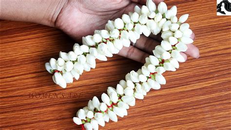 different method to string jasmine flower garland | jasmine flower ...