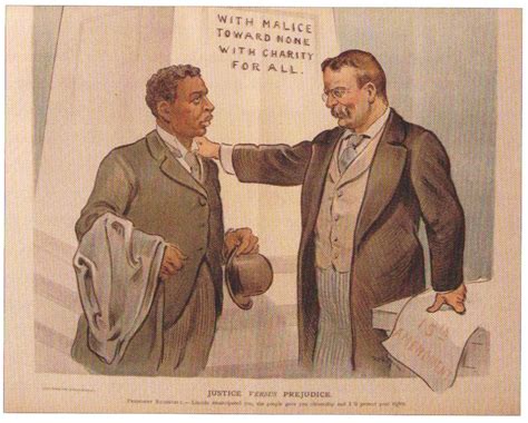 Illustration of Theodore Roosevelt with Booker T. Washington that ...