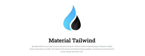 Material Tailwind Kit React - Free Starter