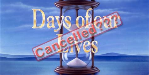 Report: Days of Our Lives In Danger Of Cancellation???