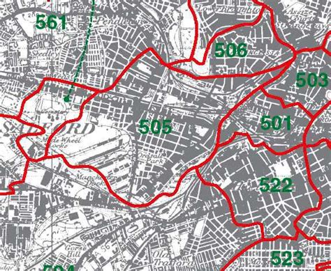 GENUKI: Salford Township Boundaries, Lancashire