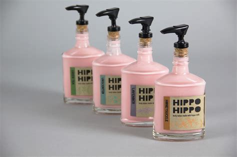 Hipster Hippo Milk Body Lotion Package Design :: Behance