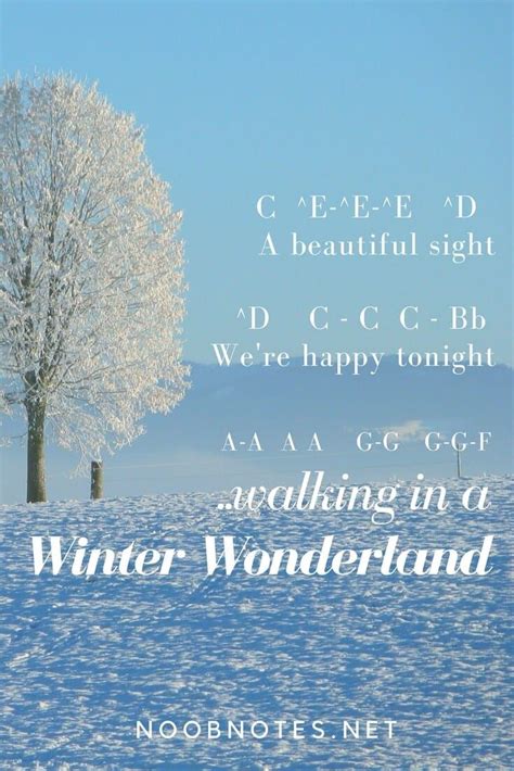 Winter Wonderland - Traditional - music notes for newbies | Christmas ...