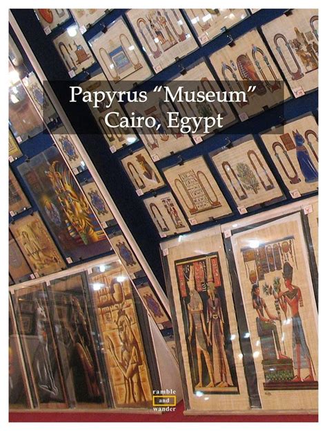 We were happy to find out that a free trip to Papyrus Museum was included in our car rental ...