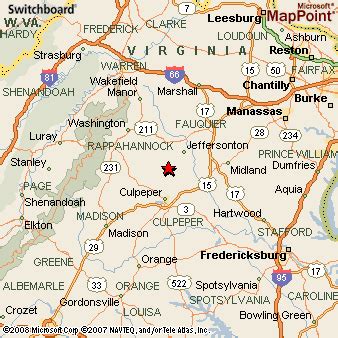 Rixeyville, Virginia Area Map & More