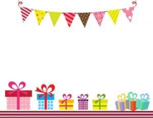 Free Birthday border & backgrounds | Customizable