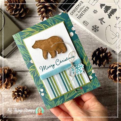 Stampin Up UK Mini Beary Cute sneak peek | Simple christmas cards, Christmas card inspiration ...