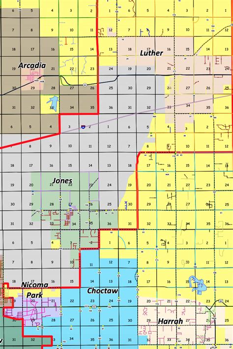 Oklahoma County Zoning Map - Map Distance