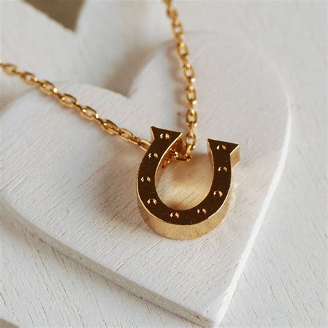 lucky horseshoe necklace by highland angel | notonthehighstreet.com