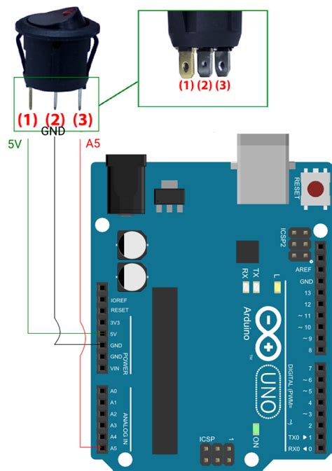 Rocket switch 3 pin with LED not working - Project Guidance - Arduino Forum