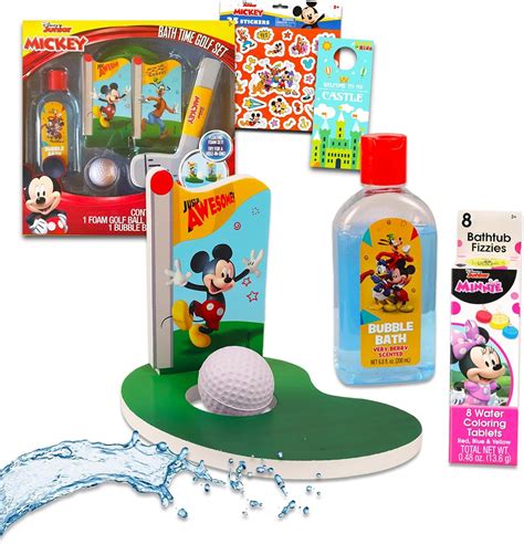 Amazon.com: Mickey Mouse Bath Toys for Kids - Bundle with Foam Mickey Golf Ball, Golf Putter ...