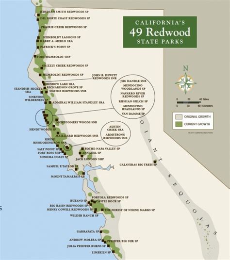 Map Reference. Redwoods In California Map – Reference California Map ...