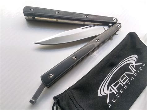 Micarta Handle Butterfly Knife Balisong Live Blade Stainless in 2020 | Micarta, Micarta handles ...