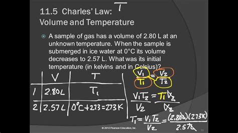 20T 11.5 Charles Law: Volume & Temperature - YouTube