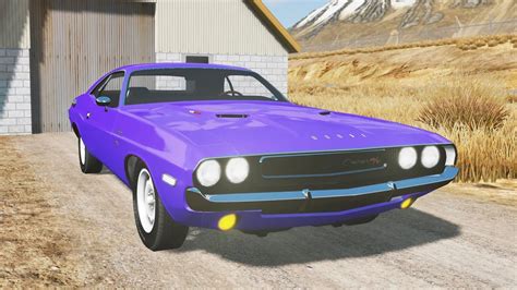 BeamNG.drive - Dodge Challenger R/T Hardtop 1970 - Car Show Test Drive Crash . 4K 60fps. - YouTube