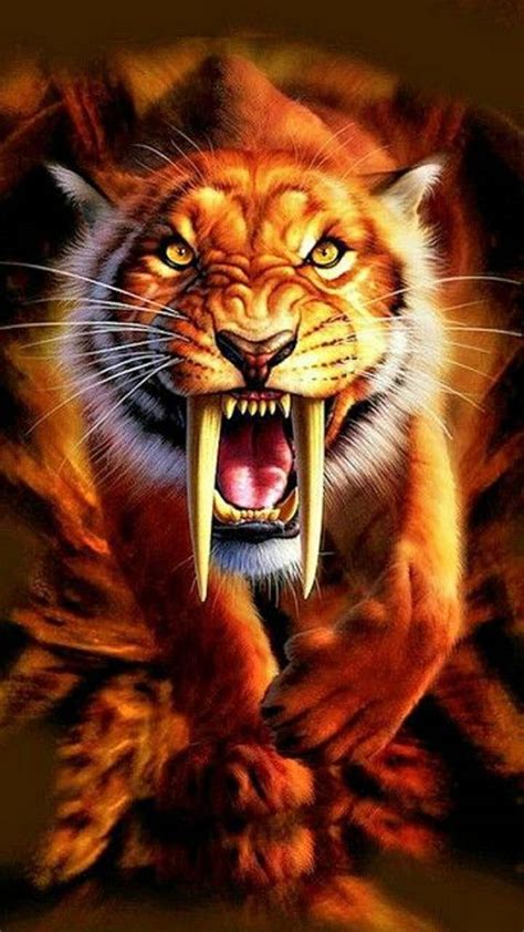 Saber Tooth Tiger Wallpapers - Top Free Saber Tooth Tiger Backgrounds - WallpaperAccess