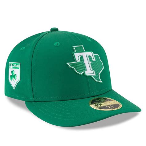 Men's Texas Rangers New Era Green 2018 St. Patrick's Day Prolight Low Profile 59FIFTY Fitted Hat