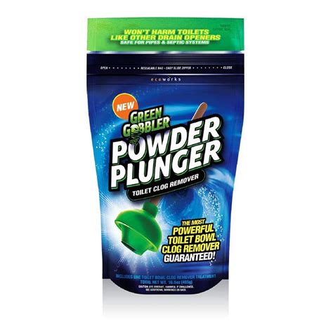 Green Gobbler 16.5 oz. Powder Plunger Toilet Clog Remover-GGPP - The ...