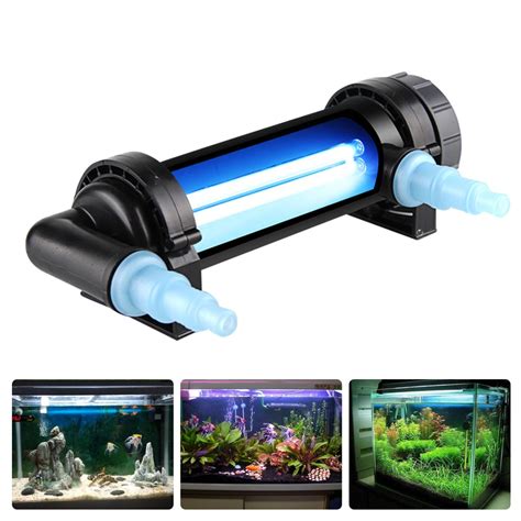 UV Sterilizer Light Submersible Water Clean Lamp For Pond Fish Tank 5W ...