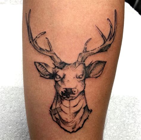 23 Best Stag Head Tattoo Designs and Ideas | PetPress