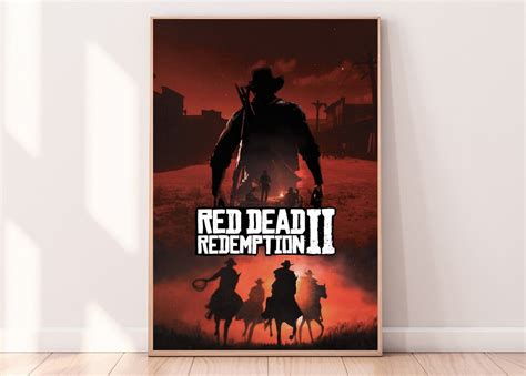 Red Dead Redemption Poster Red Dead Redemption 2 Poster Arthur Morgan ...