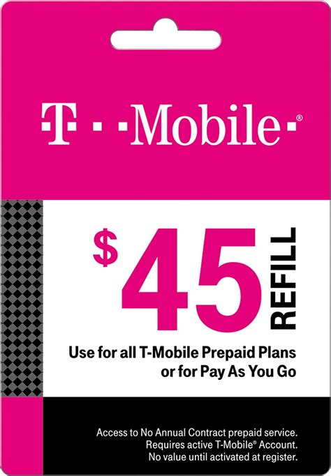 Customer Reviews: T-Mobile $45 Prepaid Refill Card T-MOBILE 2015 $45 - Best Buy