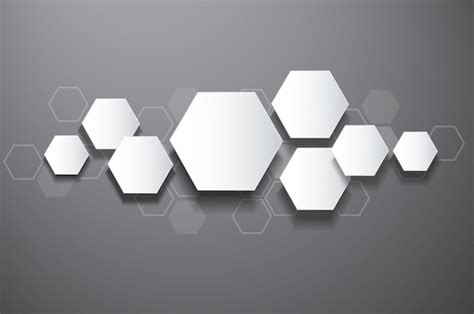 Premium Vector | Abstract hexagon and space background