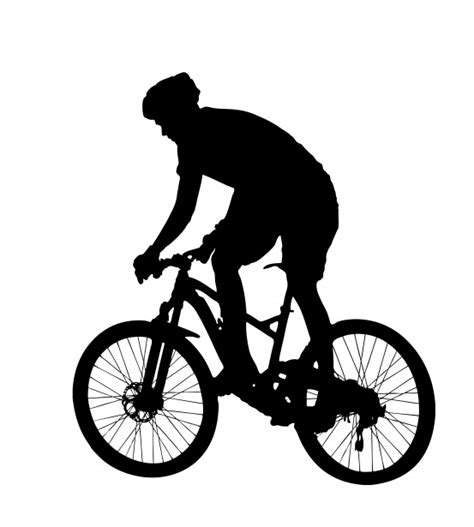 Mountain Bike Rider Silhouette Free Stock Photo - Public Domain Pictures