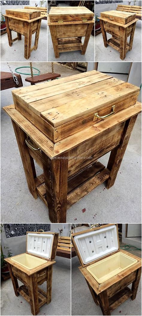 Pure Rustic Pallet Cooler Idea | Pallet cooler, Wood pallet projects, Wood pallets