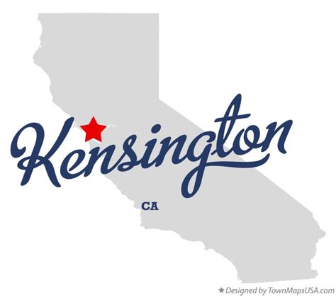 Map of Kensington, CA, California