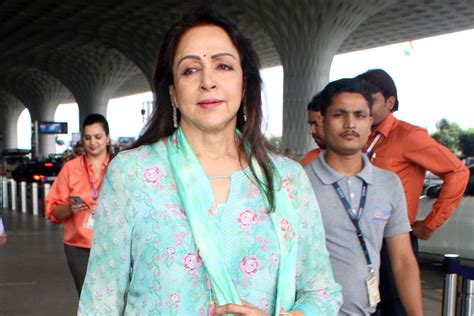 Hema Malini Spotted At Airport Departure on 23rd August 2023