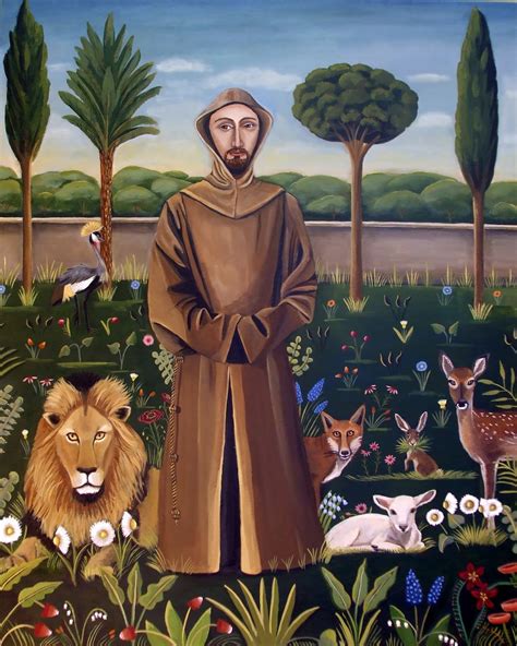 Catherine Nolin DeQuattro Art Studio: St. Francis Of Assisi-new painting