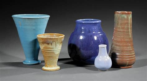 Five Shearwater Art Pottery Vases by Shearwater Pottery on artnet