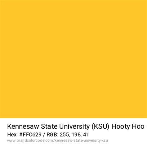 Kennesaw State University (KSU) Brand Color Codes » BrandColorCode.com