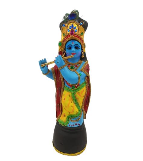 Buy Blue Lord Krishna Idol Vishu Kani - Height 36 cm | Guruvayoor Krishna Idol | Guruvayurappan ...