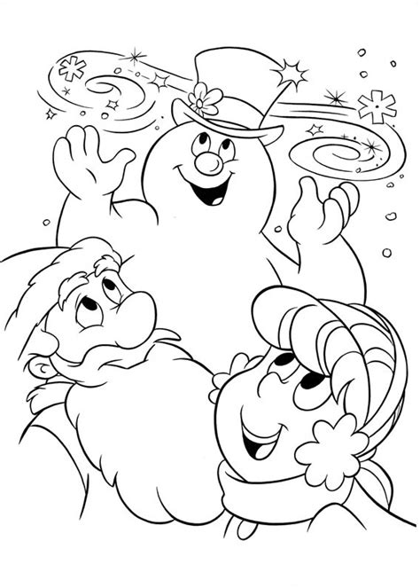 Karen, Santa Claus And Frosty Coloring - Play Free Coloring Game Online