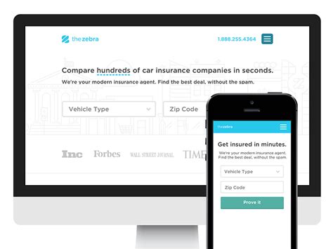 Zebra - compare 200+ insurance companies at once, let them shop for you. Insurance Industry ...