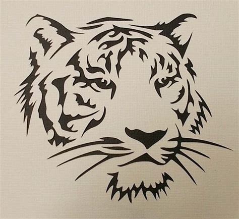 Tiger Stencil | gatos | Pinterest | Stenciling, Tigers and Silhouettes